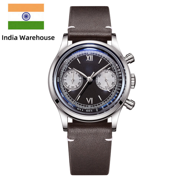 ★India Warehouse★ADDIESDIVE Panda BB Chronograph Retro Men Watch 38mm Quartz Watch