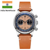 ★India Warehouse★ADDIESDIVE Panda BB Chronograph Retro Men Watch 38mm Quartz Watch