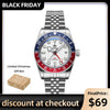 ★Black Friday★ADDIESDIVE 39mm BB58 GMT Quartz Watch AD2044