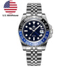 U.S. Warehouse -ADDIESDIVE Water Ghost Luxury Dive Watch GMT Quartz Watch AD2050-with Calendar