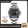 ★Black Friday★ADDIESDIVE 41mm Retro Sub Quartz Watch AD2054