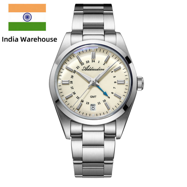 ★India Warehouse★ADDIESDIVE Elegance Collection GMT Quartz Watch AD2065