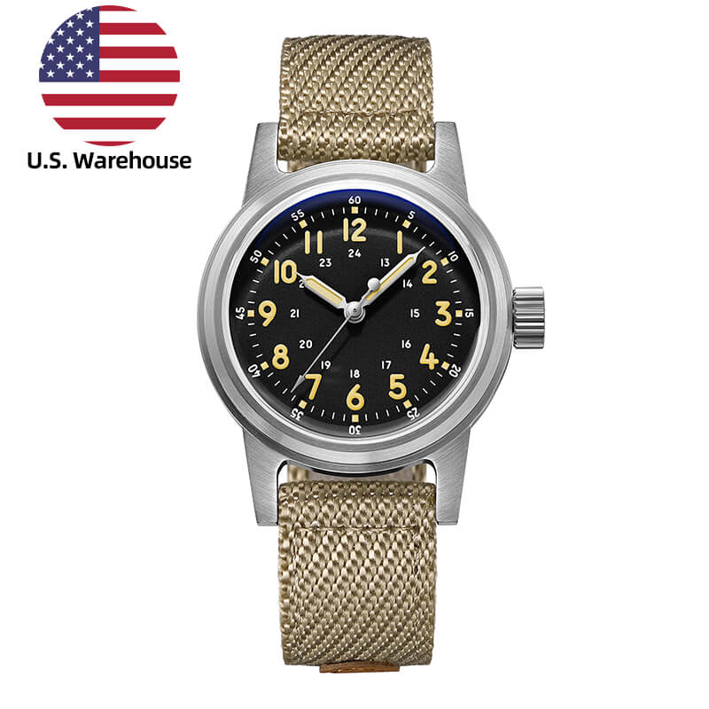 U.S. Warehouse -ADDIESDIVE 36mm Vintage Mechanical Watch AD2076