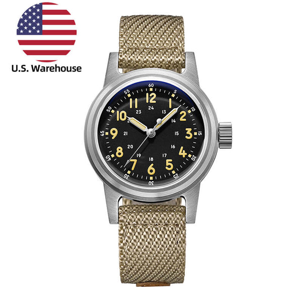 U.S. Warehouse -ADDIESDIVE 36mm Vintage Mechanical Watch AD2076