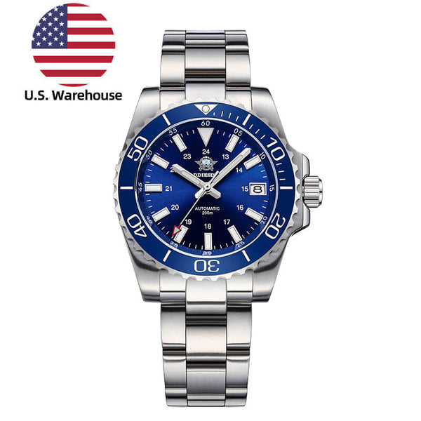 U.S. Warehouse -ADDIESDIVE Retro Baton Hand Sub NH35/8215 Dive Watch AD2086