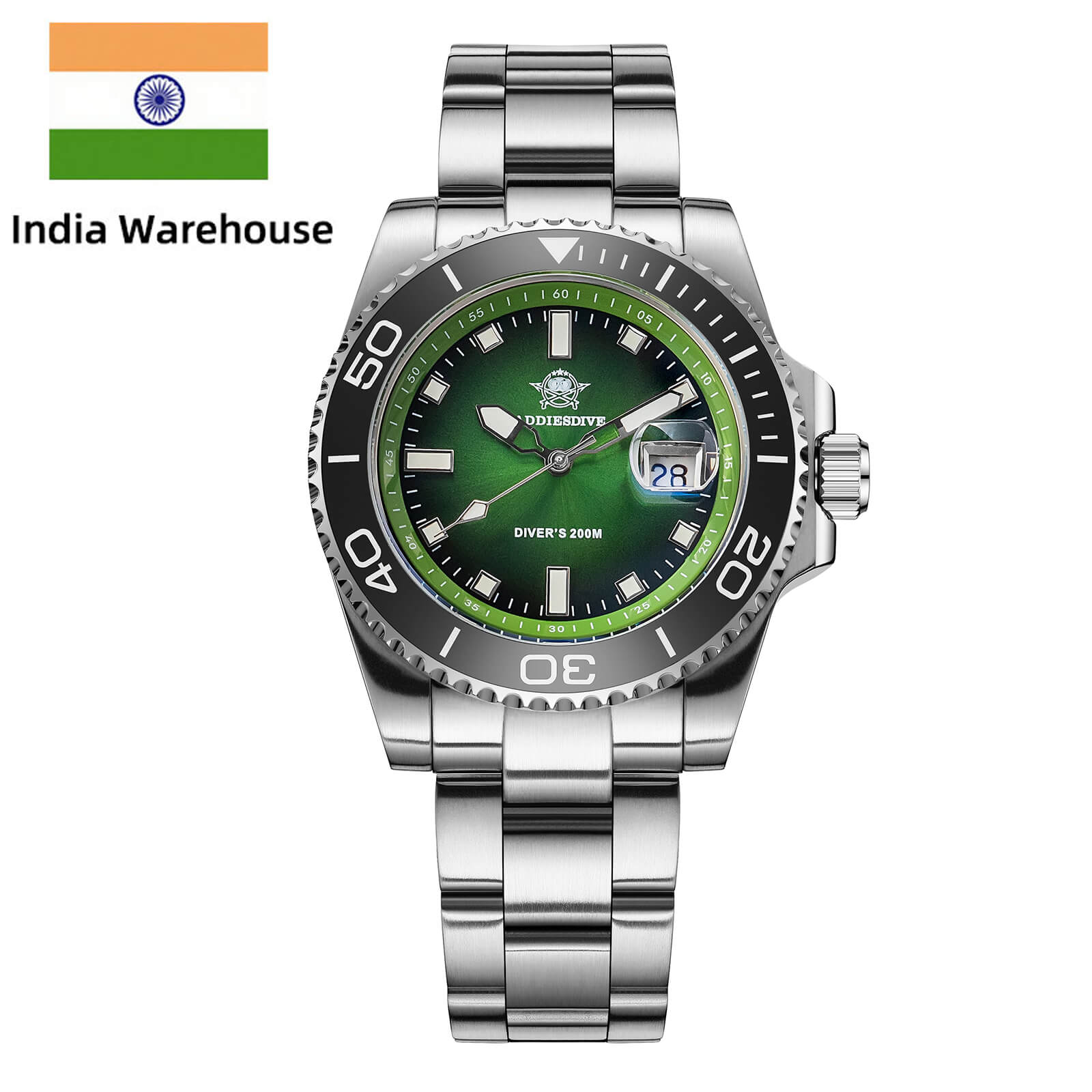 ★India Warehouse★ADDIESDIVE 41mm Quartz Dive Watch AD2089