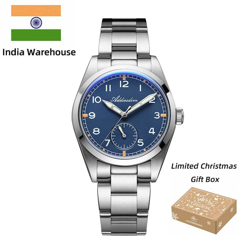 ★India Warehouse★ADDIESDIVE 36mm VH60 Vintage Pilot Watch（AD2099）