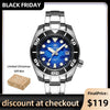 ★Black Friday★ADDIESDIVE 44.5mm Diver Watch for Men Unique Blue Dial 200M (AD2102)