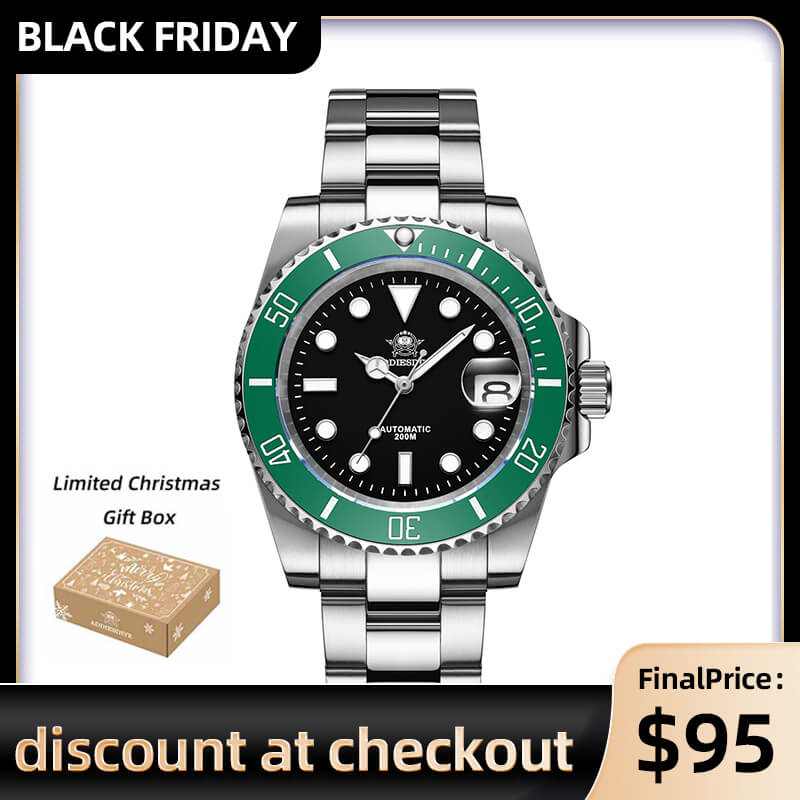 ★Black Friday★ADDIESDIVE Men's Automatic Diving Watch Diver's 200M NH35A/8215 (H3AC)