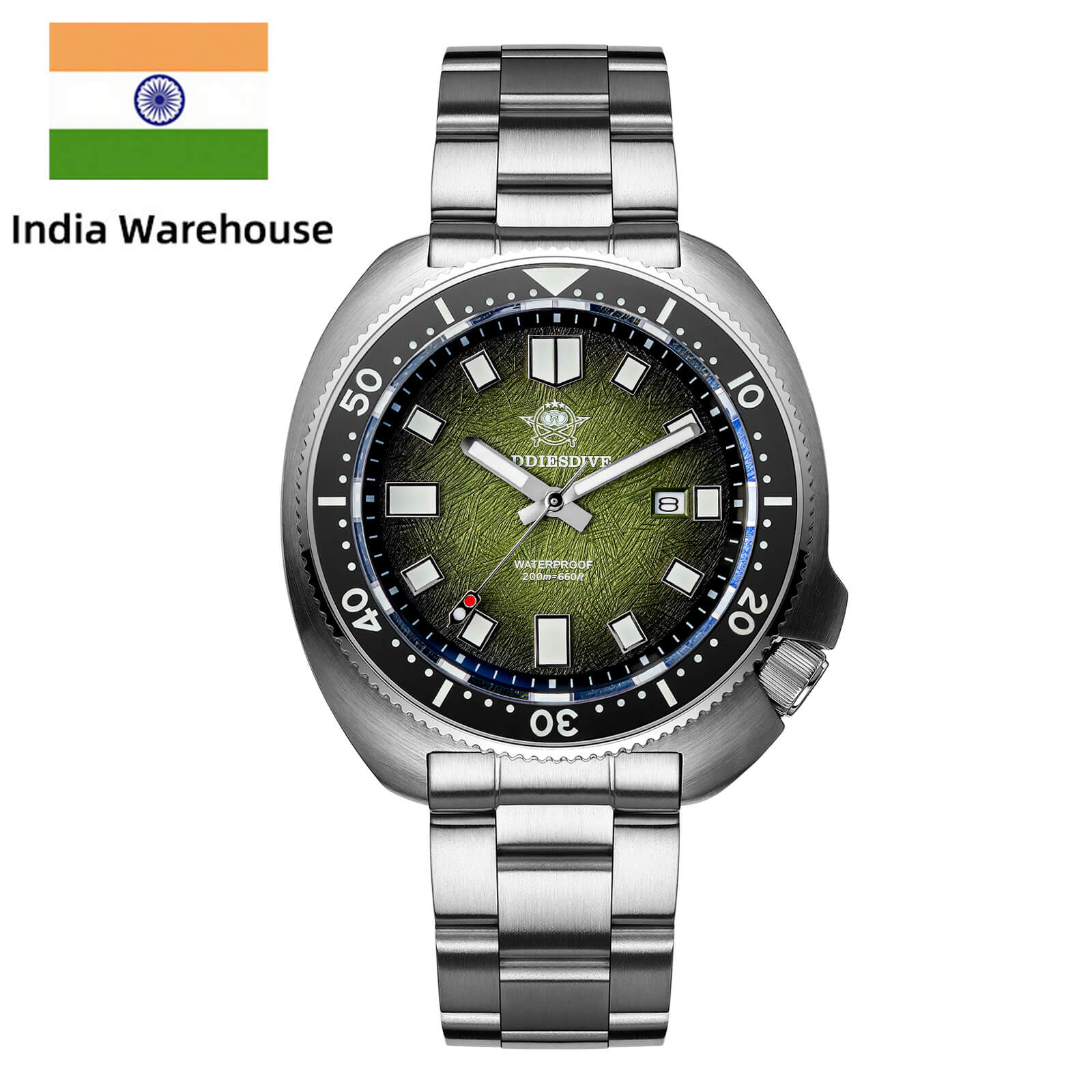 ★India Warehouse★Addiesdive Turtle Quartz Diver Men Watch Sapphire Crystal AD2511