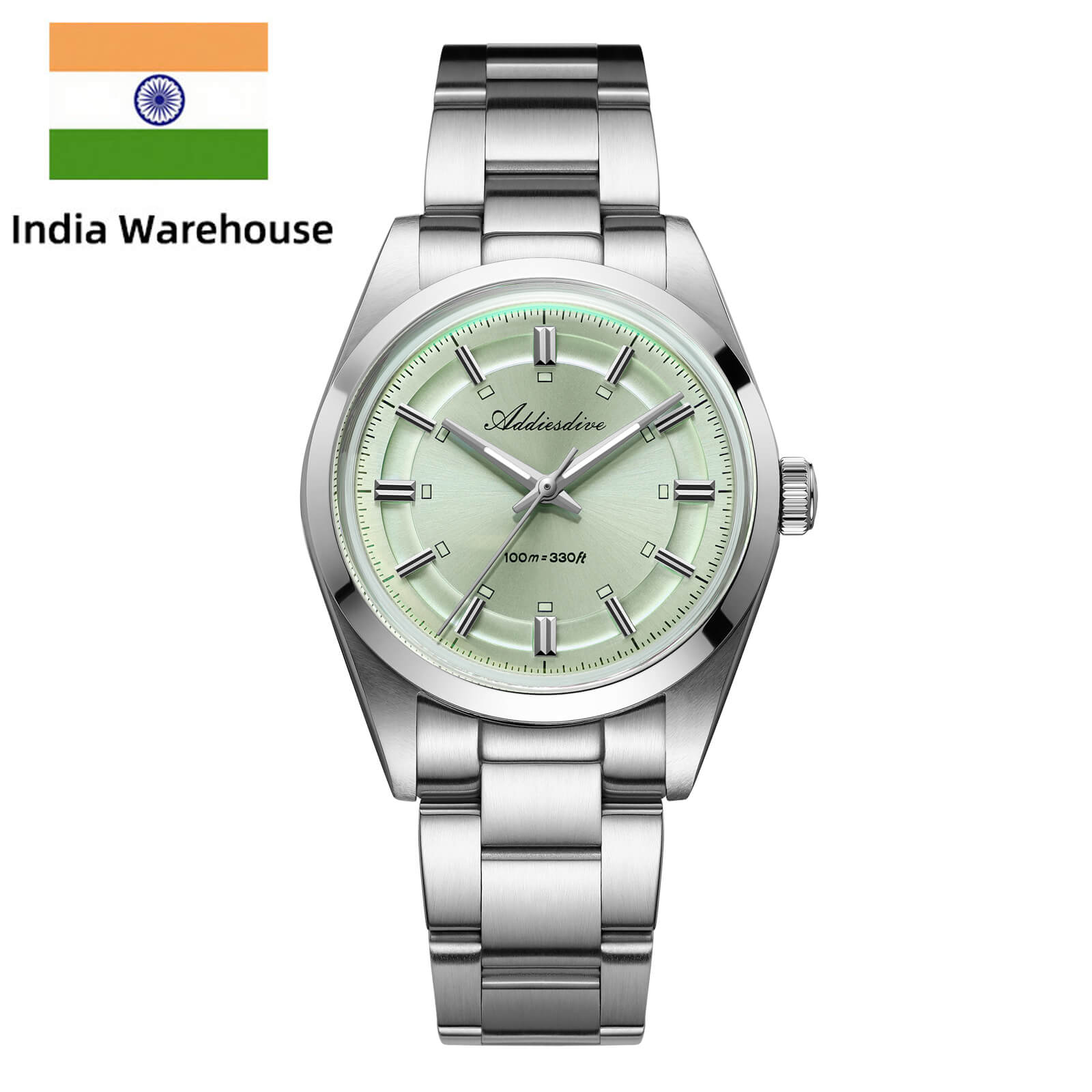 ★India Warehouse★Addiesdive 36mm VH31 Explorer Style Watch AD2515 - Green