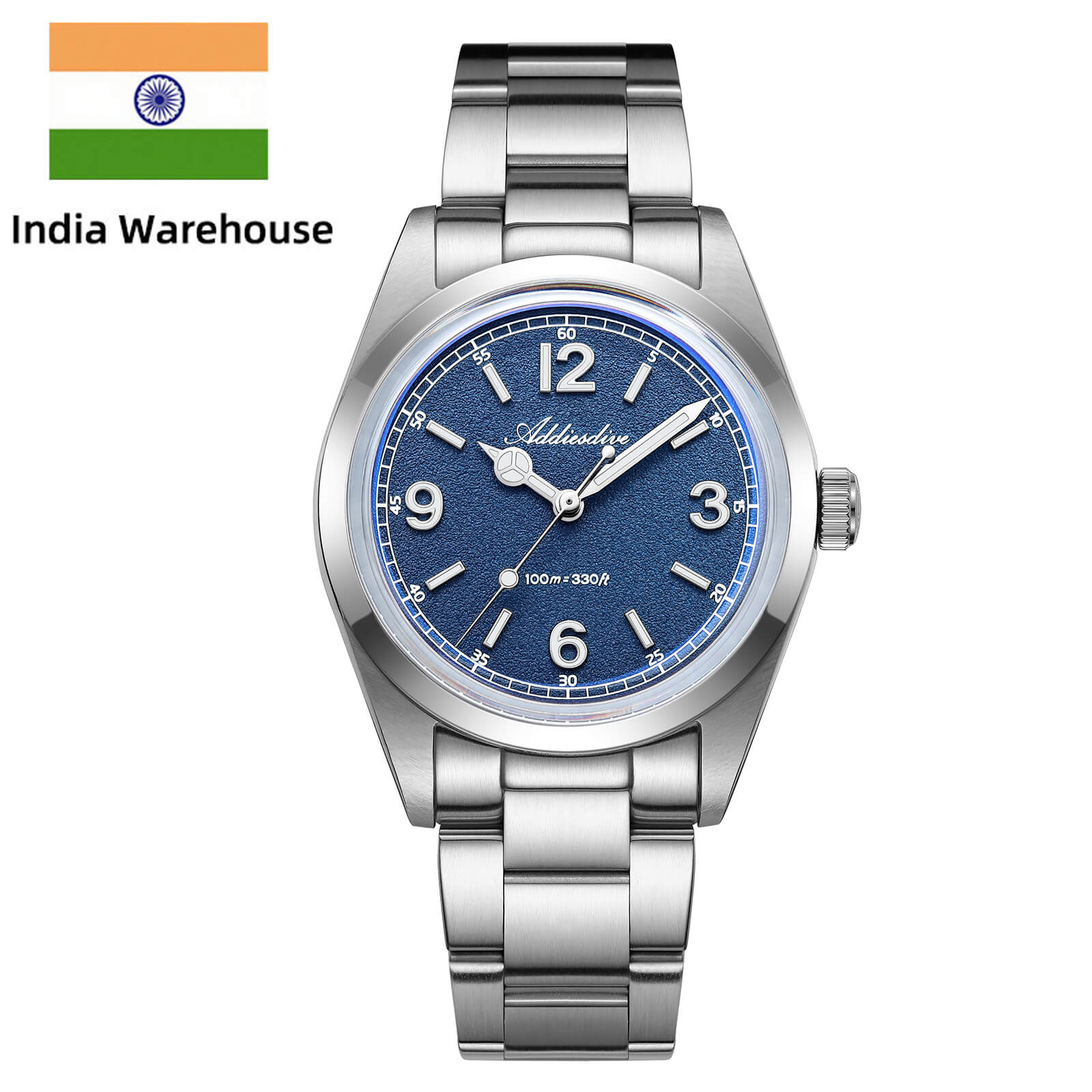 ★India Warehouse★ADDIESDIVE 36mm VH31 Quartz Watch AD2518
