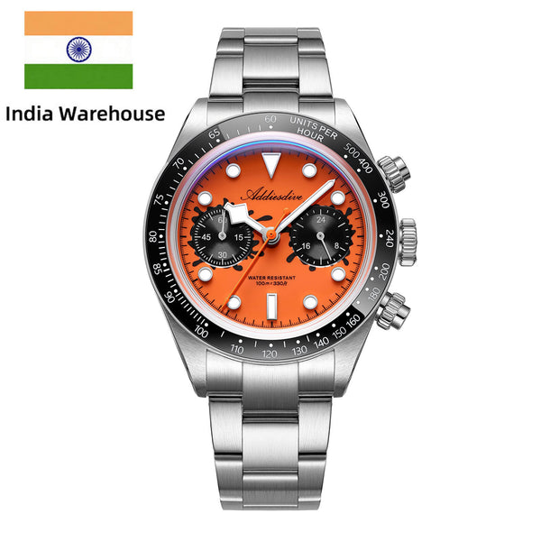☆India Warehouse☆ADDIESDIVE 40mm VK64 Chronograph Watch AD2520