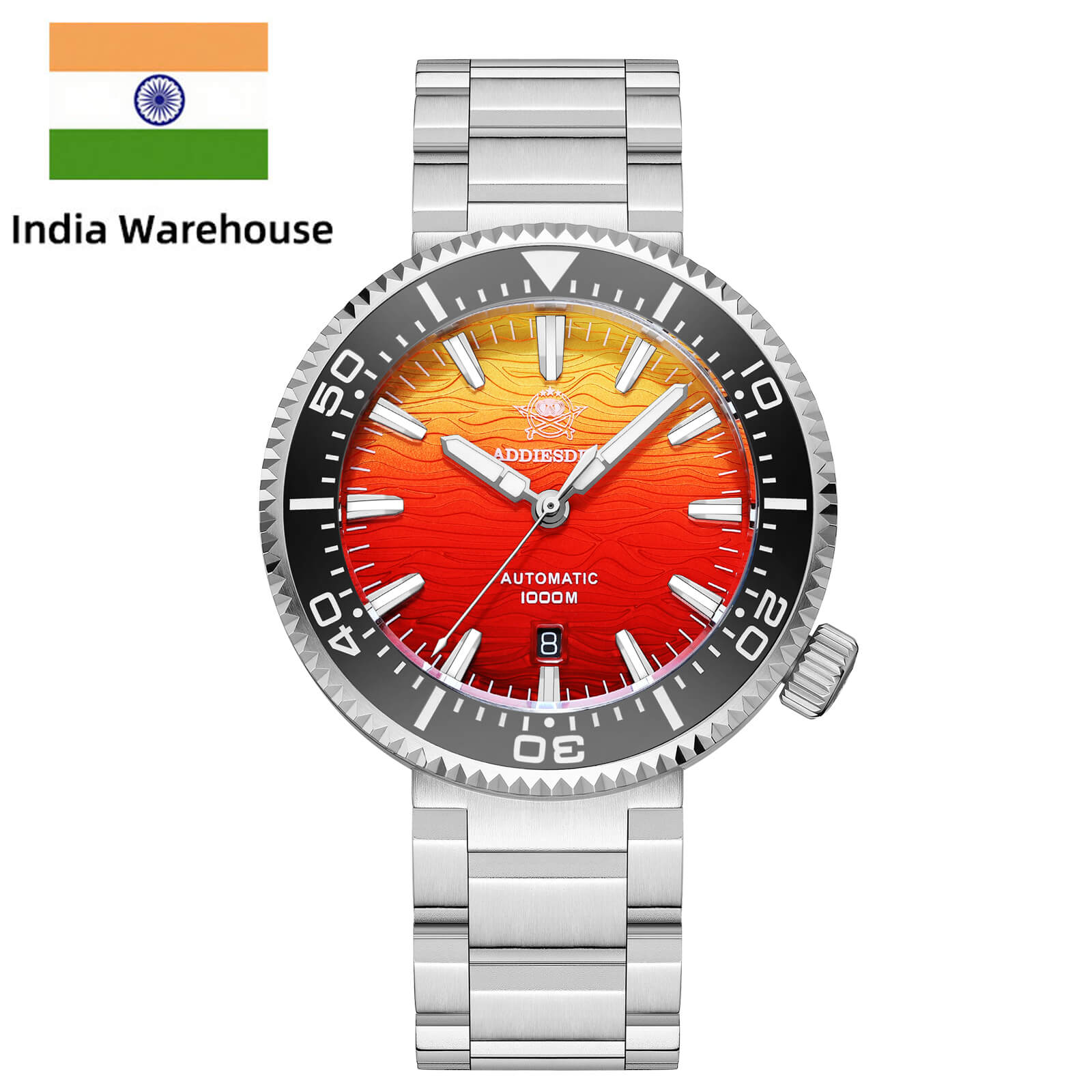 ★India Warehouse★Addiesdive 46mm Puck Style Diver Watch AD2526 – 1000M Water Resistant, Japan 8215 Automatic