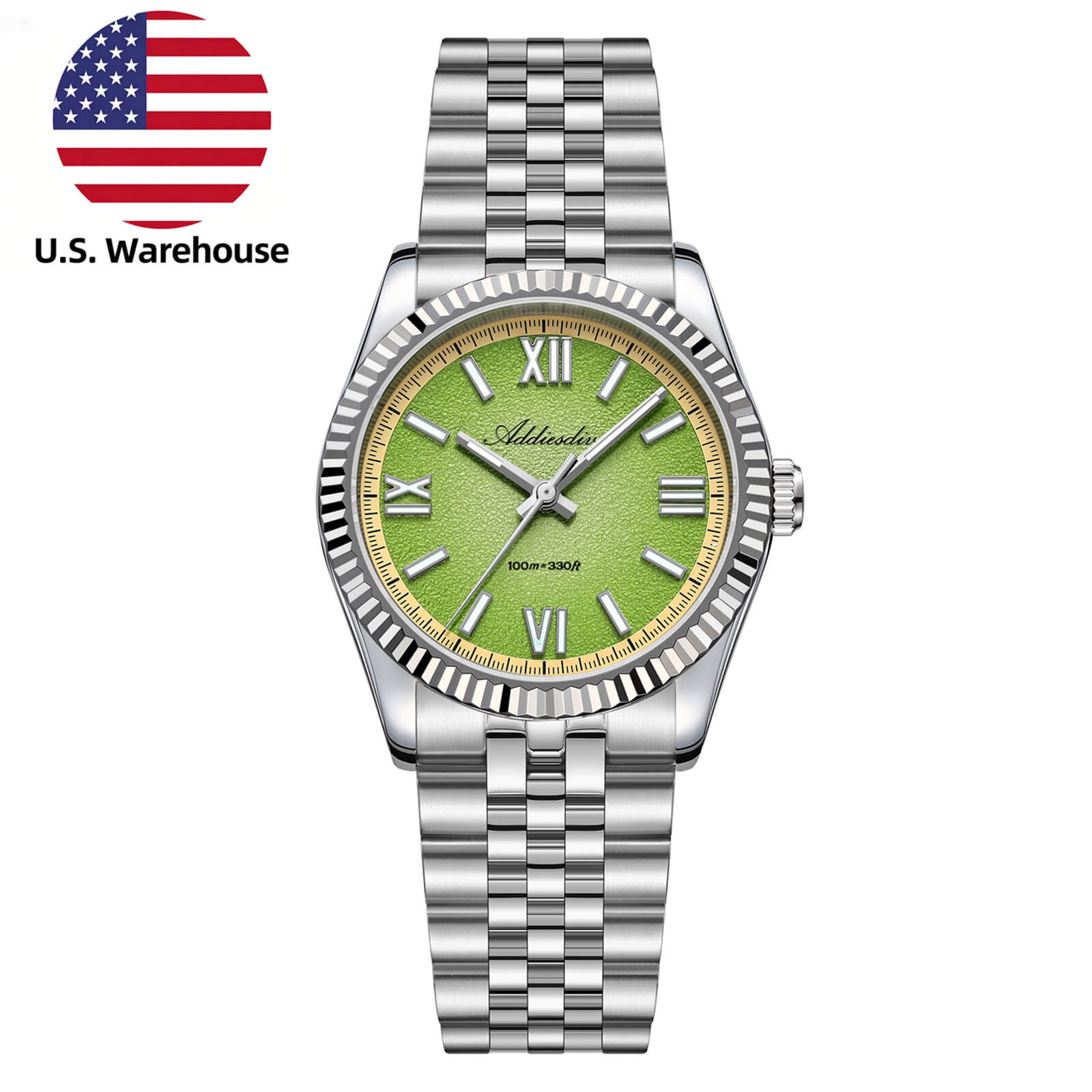 U.S. Warehouse -ADDIESDIVE 36mm VH31 Summer Edition Quartz Watch AD2535