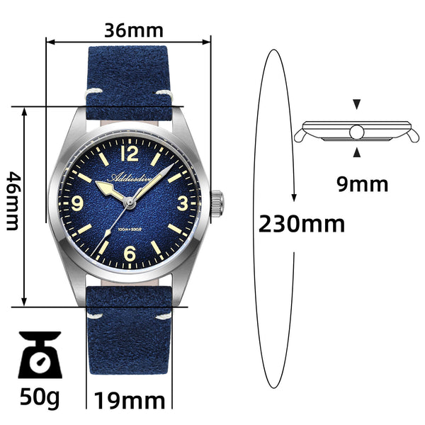 🔥Father's Day Sale🔥ADDIESDIVE 36mm C3 Vintage Quartz Watch AD2544