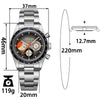 ★India Warehouse★ADDIESDIVE 37mm Luxury Quartz Chronograph Watch AD2551