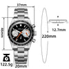 ★Xmas Sale★ADDIESDIVE 37mm VK63 Racing Chronograph Quartz Watch AD2539