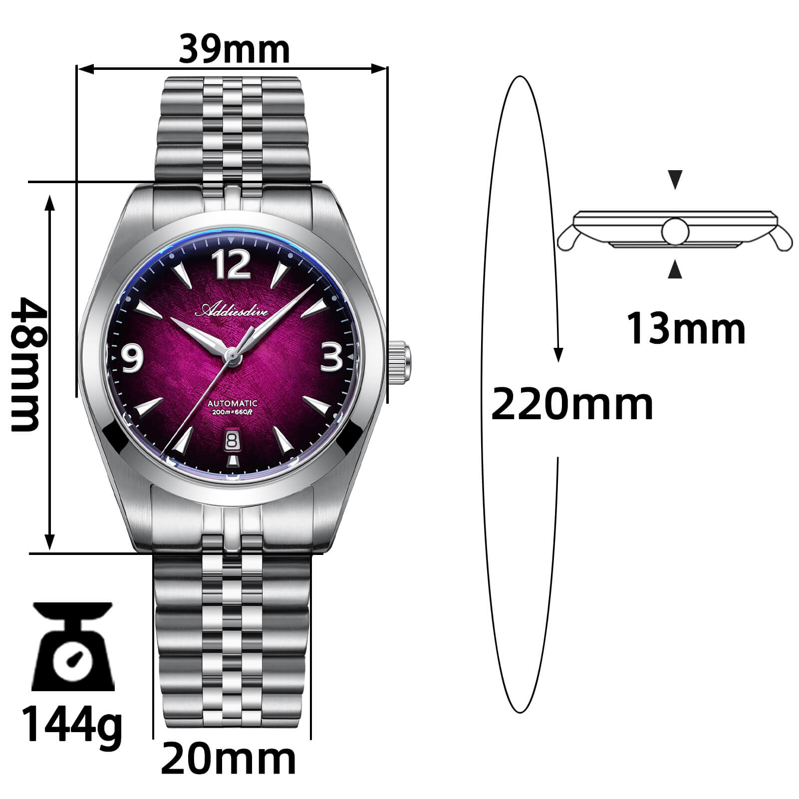 🔥New Arrival🔥Addiesdive 39mm Luminara 8215 Automatic Watch AD2560