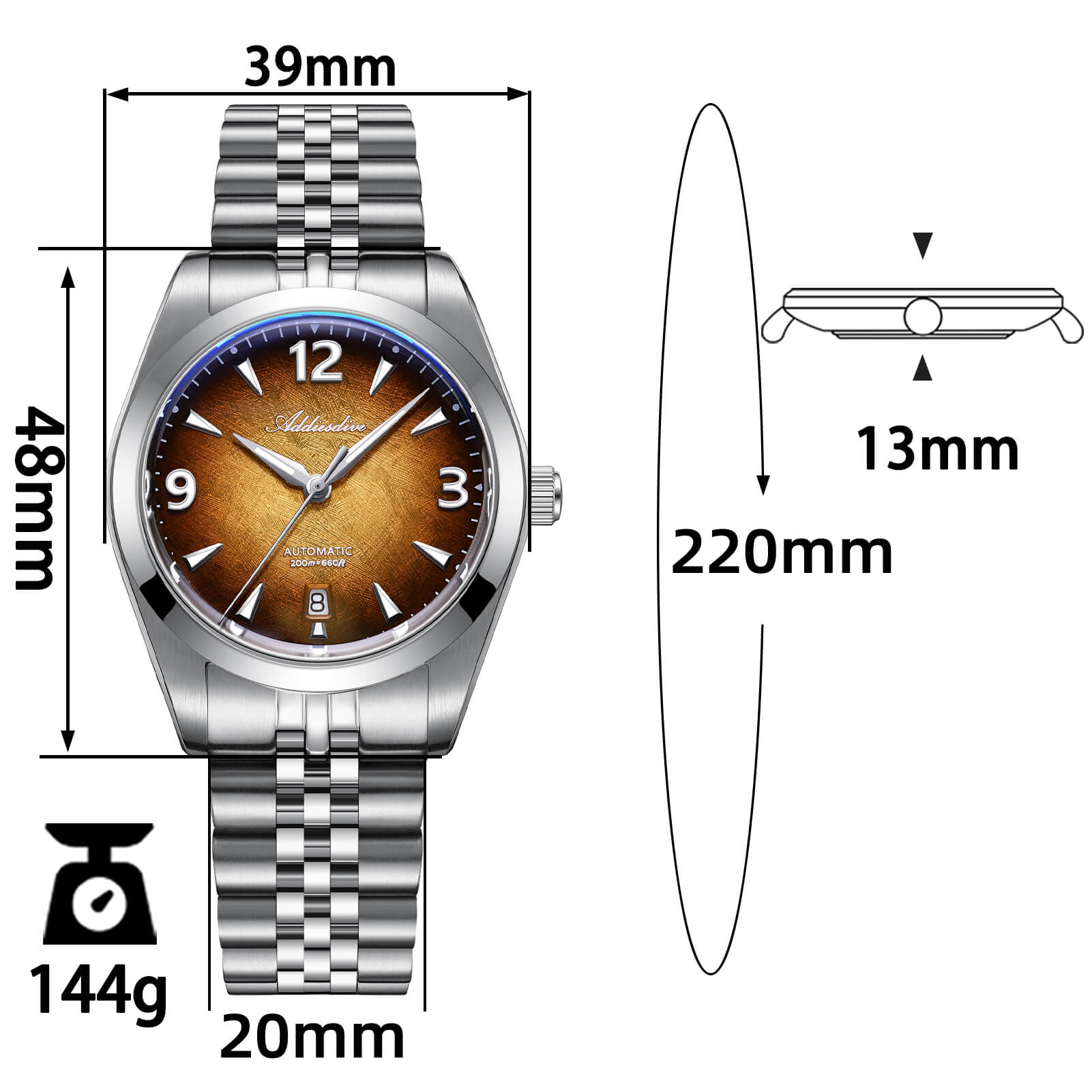 🔥New Arrival🔥Addiesdive 39mm Luminara 8215 Automatic Watch AD2560