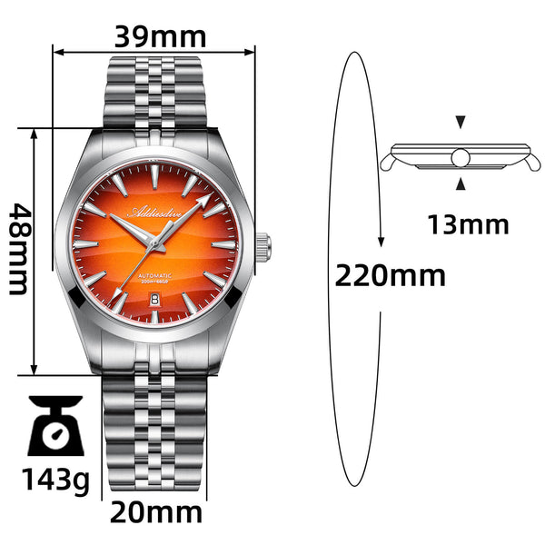 Addiesdive 39mm “Desert Mirage” Automatic Watch AD2540