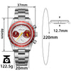 ★Xmas Sale★ADDIESDIVE 37mm VK63 Racing Chronograph Quartz Watch AD2539