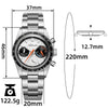 ★Xmas Sale★ADDIESDIVE 37mm VK63 Racing Chronograph Quartz Watch AD2539