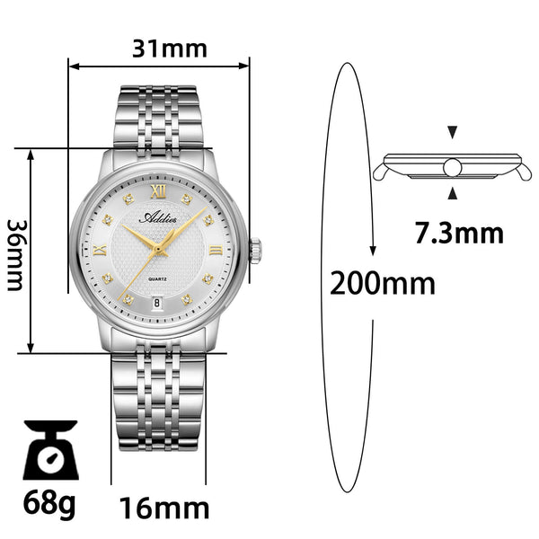 Addies 31mm Women's Luxury Quartz Watch AW25913