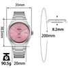 🔥Halloween Sale🔥Addies Classic 35mm Slim Sapphire Crystal Quartz Watch AW25910