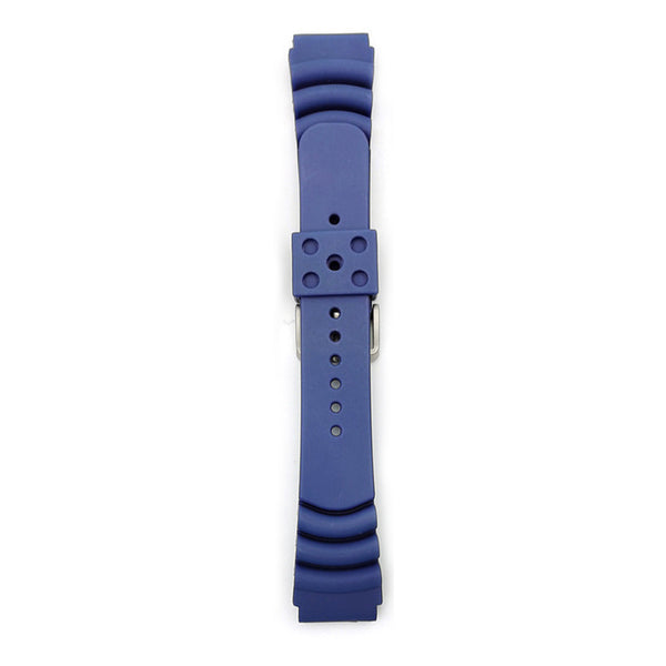 ADDIESDIVE Silicone Watch Strap For Men Diver Watches Blue 22mm