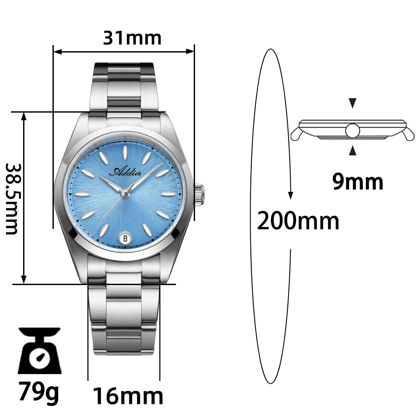 Addies 31mm Women’s Luxury Quartz Watch AW25907