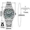 AddiesKIN 40mm Crystallized Titanium Dial Miyota 9015 Luxury Automatic Watch K006