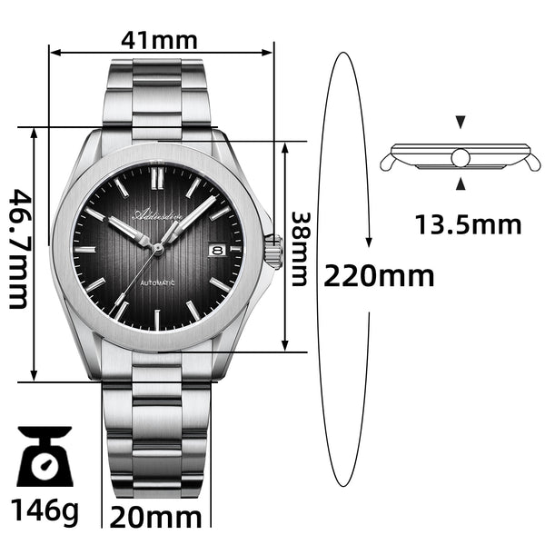 U.S. Warehouse -ADDIESDIVE 38mm NH35 Automatic Watch AD2080