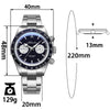 ADDIESDIVE 40mm Blue Goldstone Dial VK64 Chronograph Watch AD2558