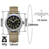 U.S. Warehouse -ADDIESDIVE 36mm Vintage Mechanical Watch AD2076