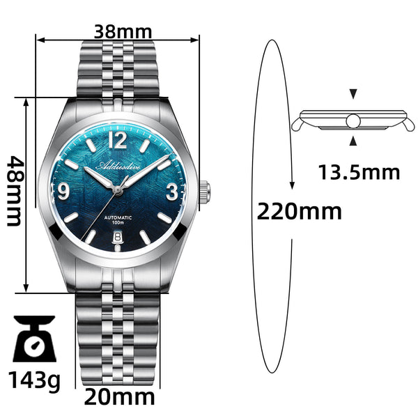 ★India Warehouse★Addiesdive 39mm Luxury Automatic Watch AD2547