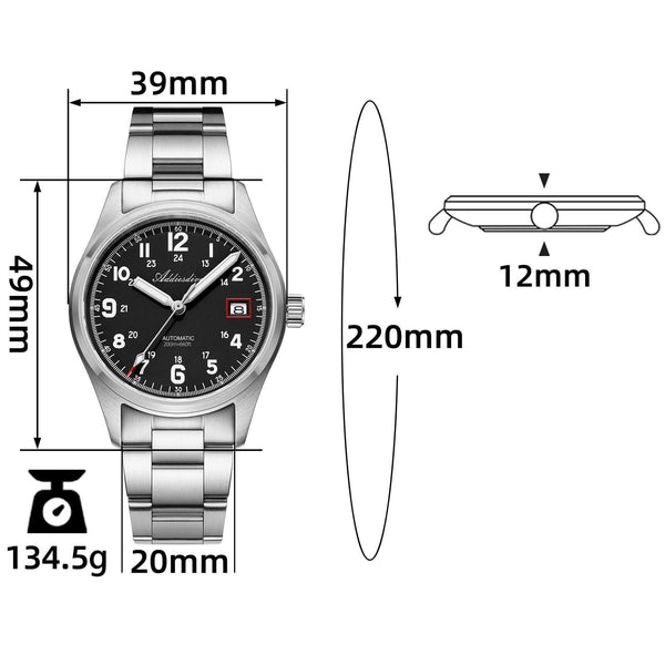 U.S. Warehouse -ADDIESDIVE 39mm Explore NH35 Automatic Watch AD2070