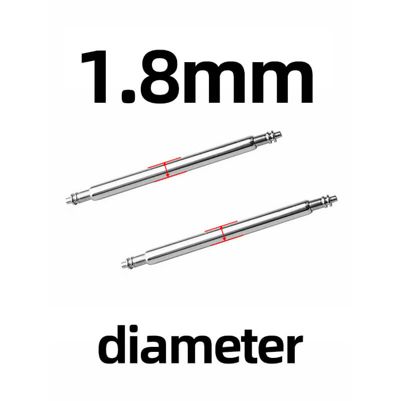 10PCS Dia 1.5/1.8mm Spring Bars for 18/20/22mm Watch Strap