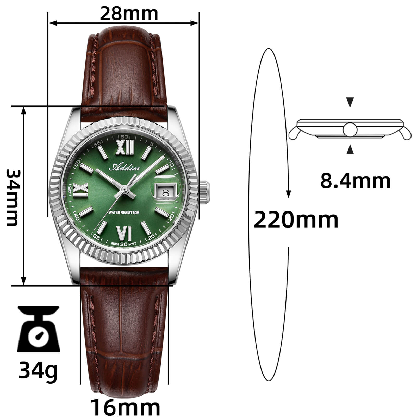 ★Holiday Sale★Couple Watch Set – 36mm Men & 28mm Women Matching Watches