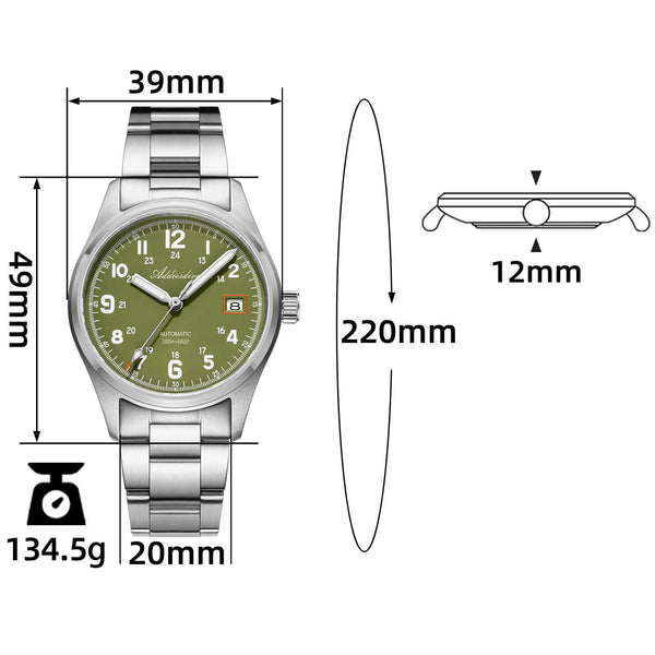 U.S. Warehouse -ADDIESDIVE 39mm Explore NH35 Automatic Watch AD2070