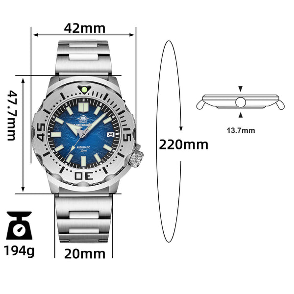 U.S. Warehouse -ADDIESDIVE OceanMonster Dive Watch AD2047