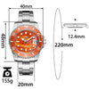 🔥Halloween Sale🔥AddiesKIN 40mm Sardonyx Stone Dial Ceramic Bezel ST2130 Luxury Automatic Dive Watch K012
