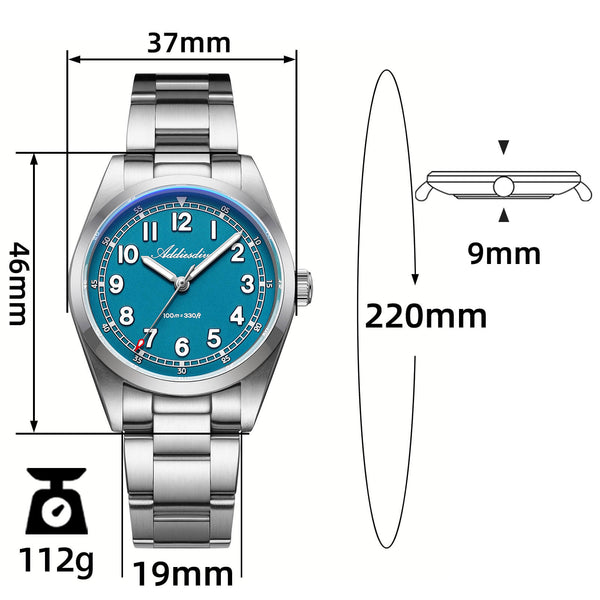 ★New Arrival★ADDIESDIVE 36mm Super 2035 Movement Quartz Watch AD2521