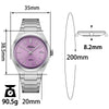 🔥Halloween Sale🔥Addies Classic 35mm Slim Sapphire Crystal Quartz Watch AW25910