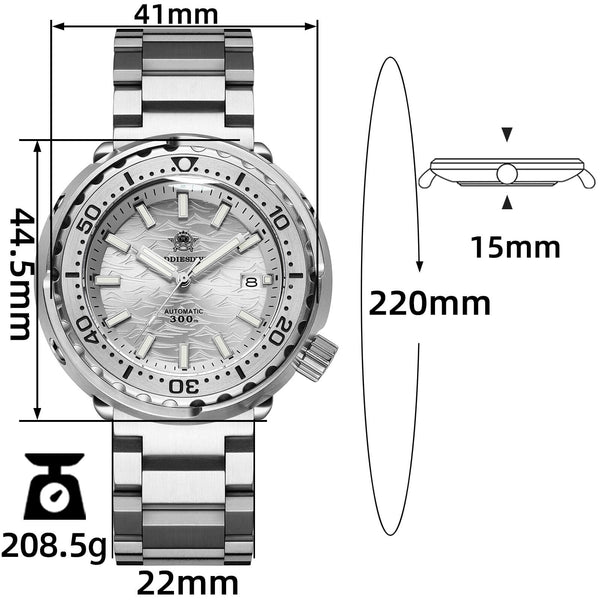 U.S. Warehouse -Addiesdive Tuna Diver Automatic Watch AD2098