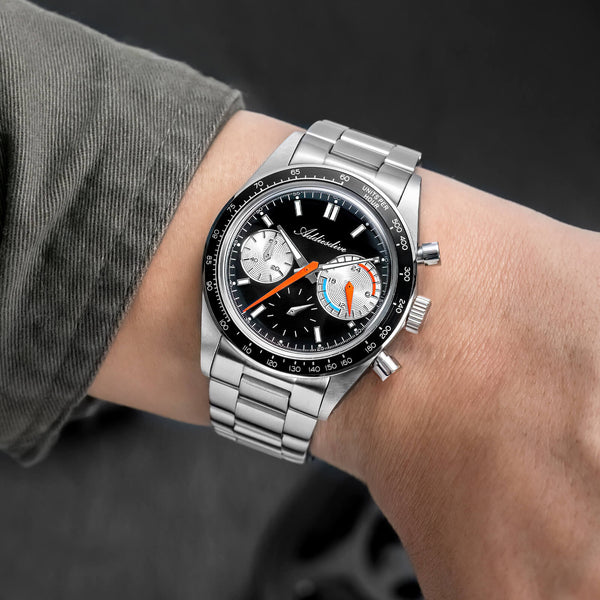 ★Xmas Sale★ADDIESDIVE 37mm VK63 Racing Chronograph Quartz Watch AD2539