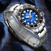 ADDIESDIVE 44.5mm Diver Watch for Men Unique Blue Dial 200M (AD2102)