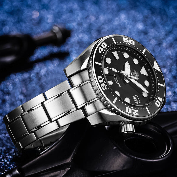 ★Weekly Deal★ADDIESDIVE® Sumo Green Professional Dive Watch for Men 44.5mm (MY-H10) Black/Green/Blue Dial