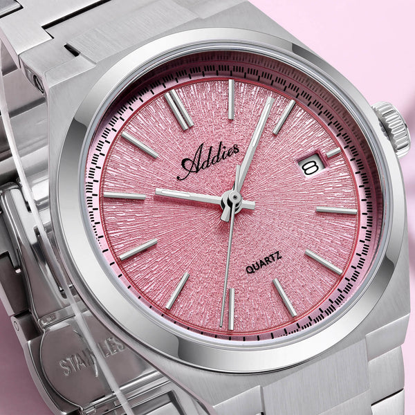 🔥Halloween Sale🔥Addies Classic 35mm Slim Sapphire Crystal Quartz Watch AW25910