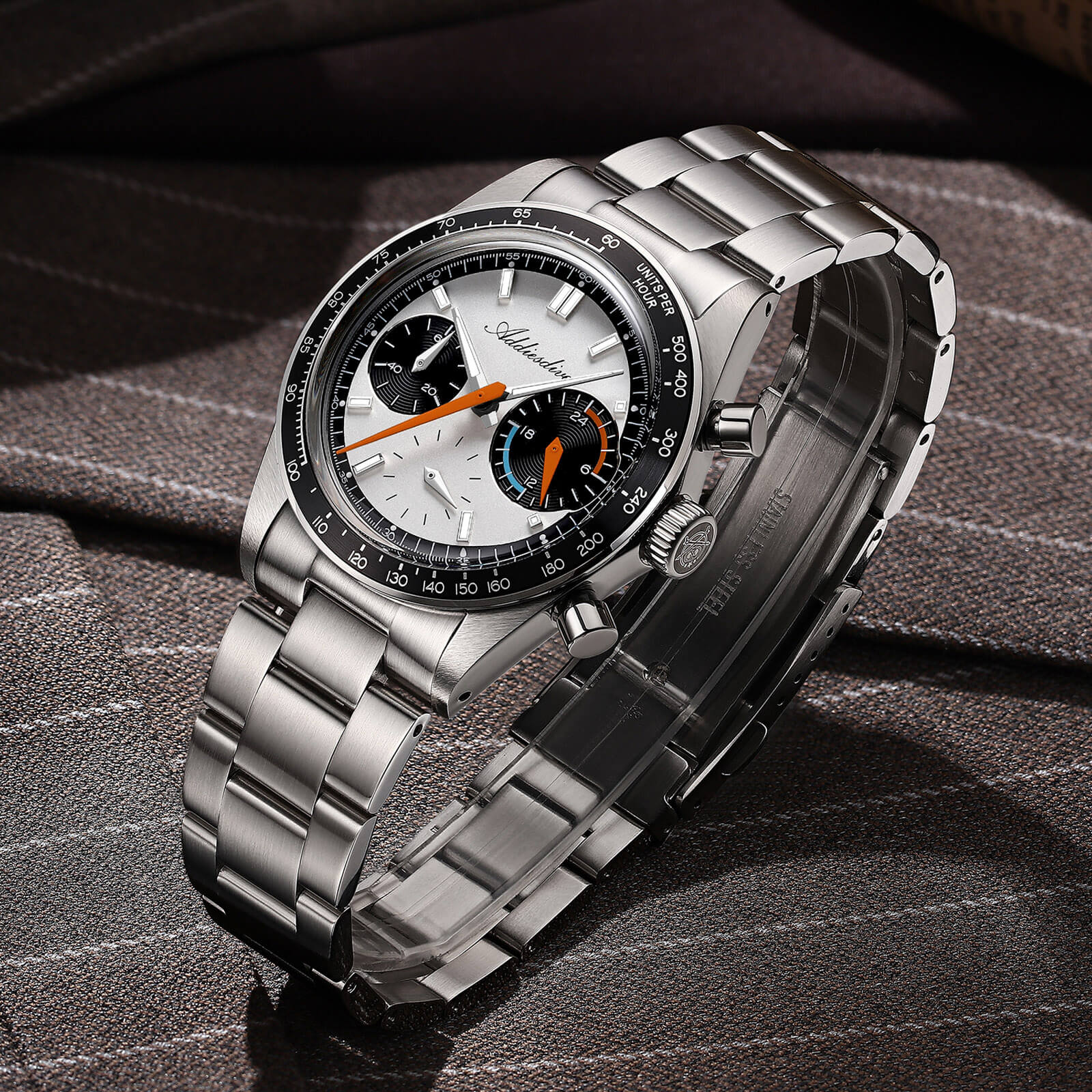 ★Xmas Sale★ADDIESDIVE 37mm VK63 Racing Chronograph Quartz Watch AD2539